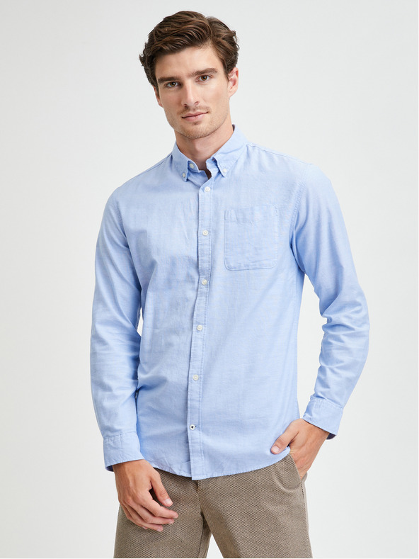 Jack & Jones Modrá košile Jack & Jones Oxford