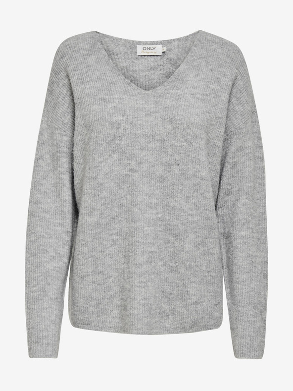 ONLY Světle šedý svetr ONLY Camilla