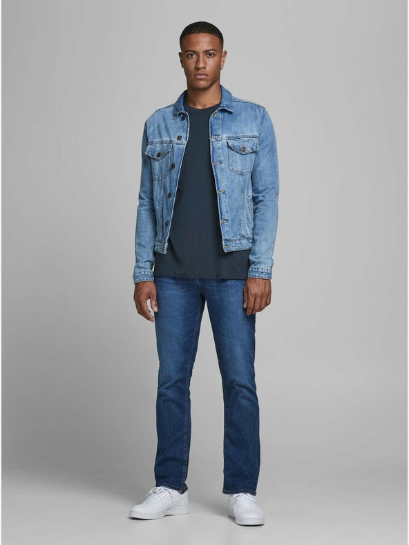 Jack & Jones Tmavě modré basic tričko Jack & Jones Organic