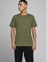 Jack & Jones Khaki basic tričko Jack & Jones Organic