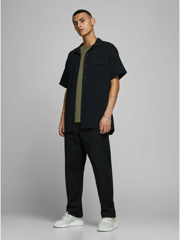 Jack & Jones Khaki basic tričko Jack & Jones Organic