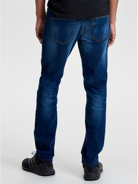 ONLY & SONS Modré džíny s opraným efektem ONLY & SONS Weft