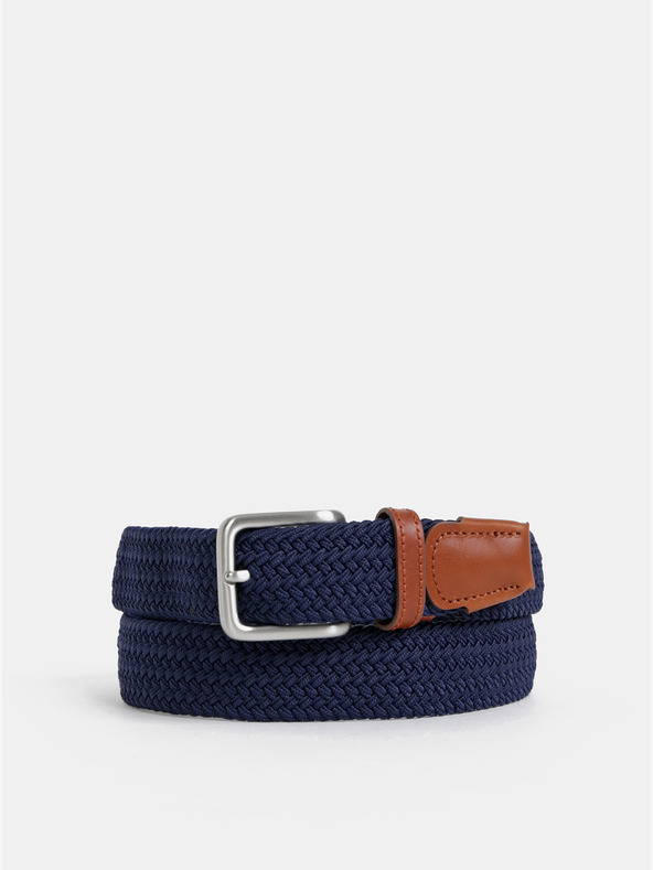 Jack & Jones Tmavě modrý pánský pásek Jack & Jones Spring
