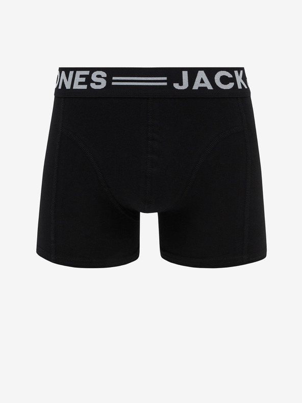 Jack & Jones Sada tří černých boxerek Jack & Jones Sense