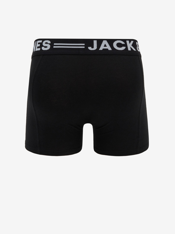Jack & Jones Sada tří černých boxerek Jack & Jones Sense