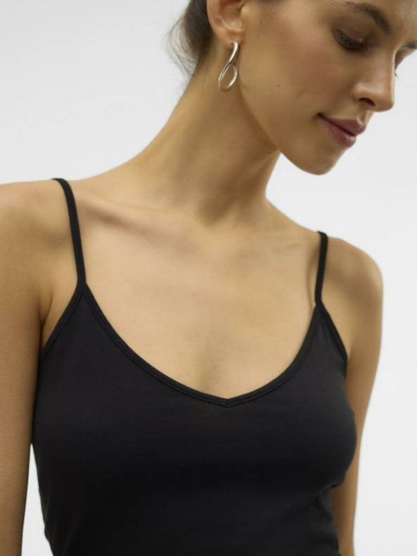 Vero Moda Černé dámské basic tílko VERO MODA Maxi My