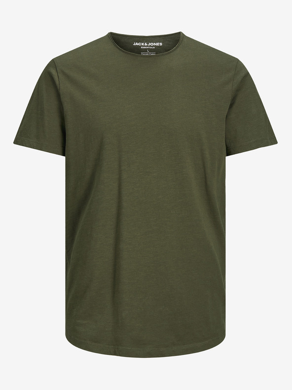 Jack & Jones Khaki basic tričko Jack & Jones Basher