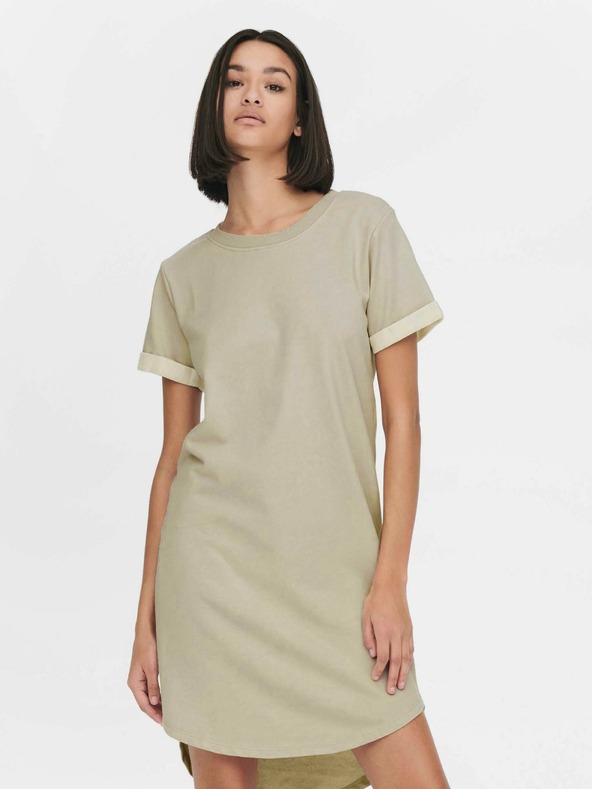 Jacqueline de Yong Béžové basic šaty JDY Ivy