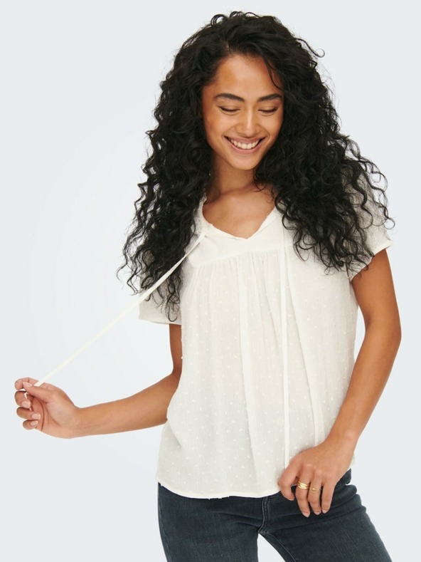 Jacqueline de Yong Krémová vzorovaná halenka JDY Lima