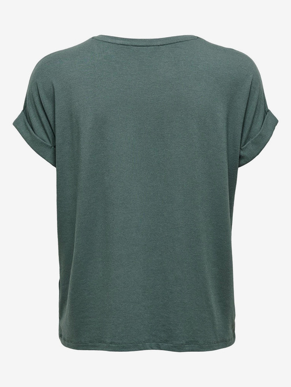 ONLY Tmavě zelené basic tričko ONLY Moster