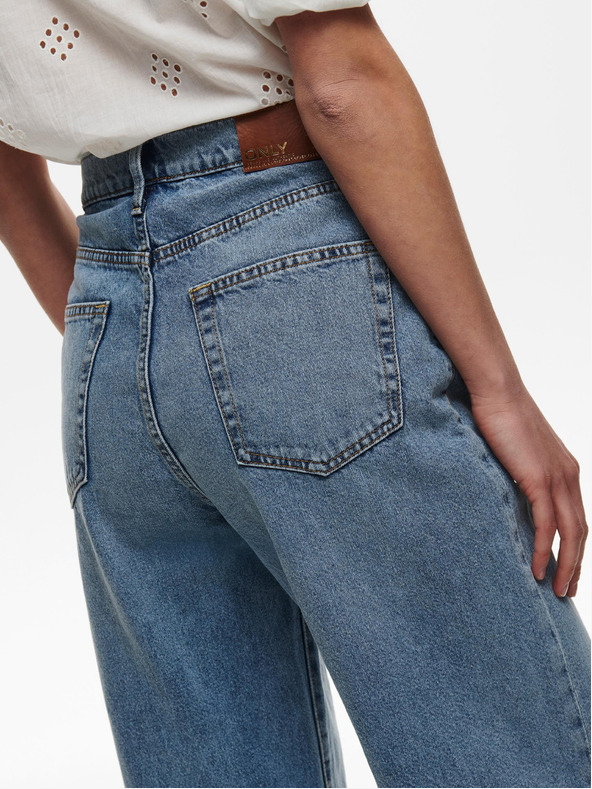 ONLY Modré dámské široké džíny ONLY Hope
