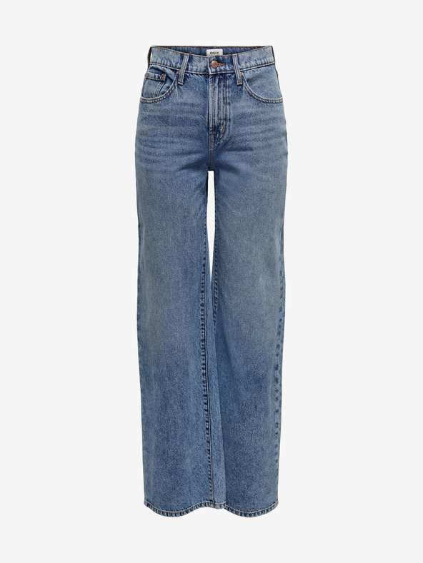 ONLY Modré dámské široké džíny ONLY Hope