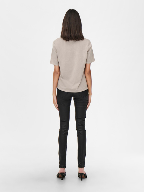 Jacqueline de Yong Černé skinny fit kalhoty s povrchovou úpravou JDY New Thunder