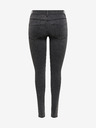 ONLY Tmavě šedé skinny fit džíny ONLY Rain Life