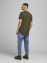 Jack & Jones Khaki pánské basic tričko Jack & Jones Noa
