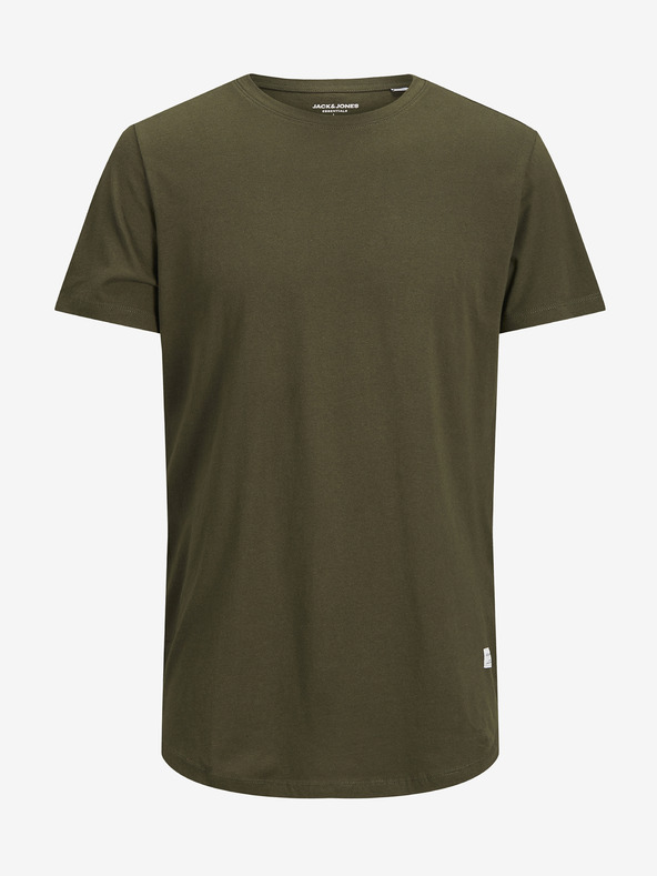 Jack & Jones Khaki pánské basic tričko Jack & Jones Noa