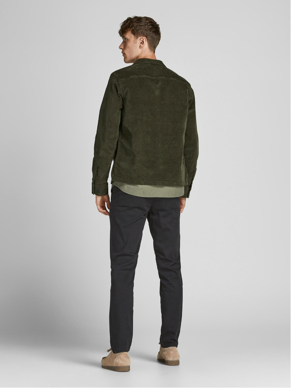 Jack & Jones Černé chino kalhoty Jack & Jones Marco