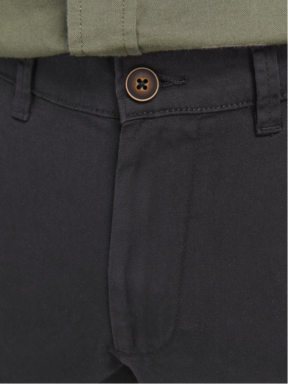 Jack & Jones Černé chino kalhoty Jack & Jones Marco