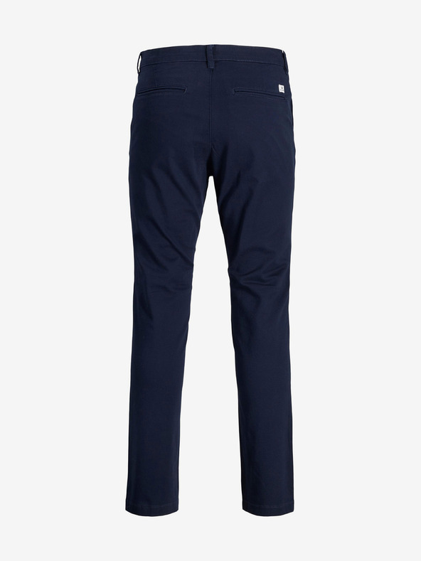 Jack & Jones Tmavě modré chino kalhoty Jack & Jones Marco