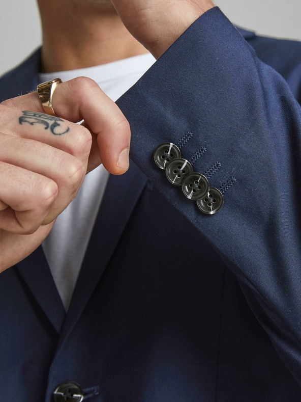 Jack & Jones Tmavě modré pánské sako Jack & Jones Franco