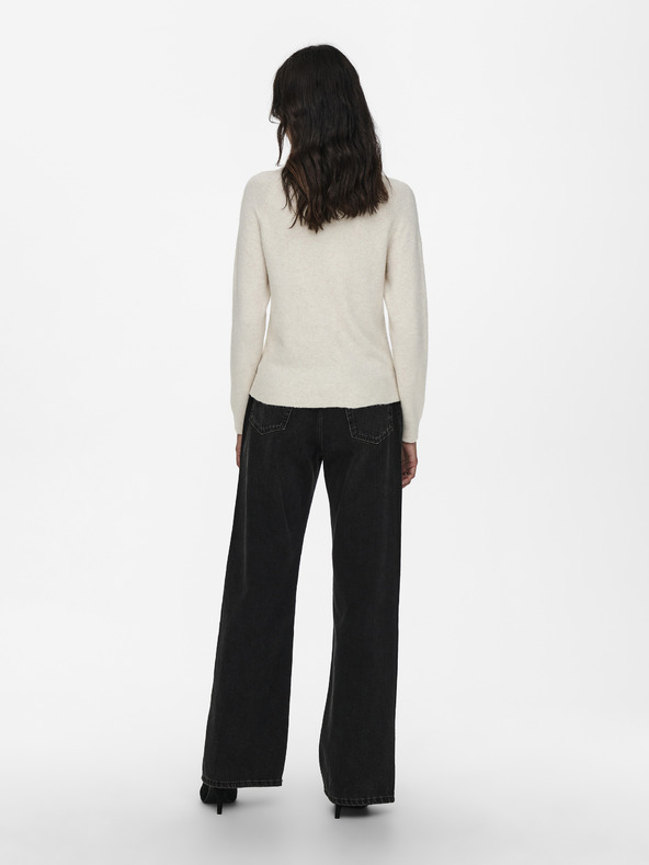 ONLY Krémový basic svetr ONLY Rica