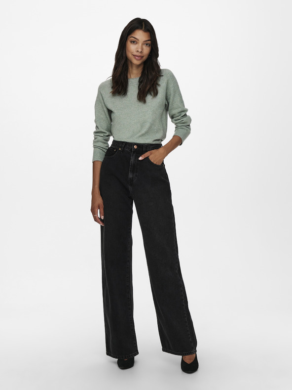 ONLY Světle zelený basic svetr ONLY Rica