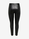 ONLY Černé koženkové legíny ONLY Jessie