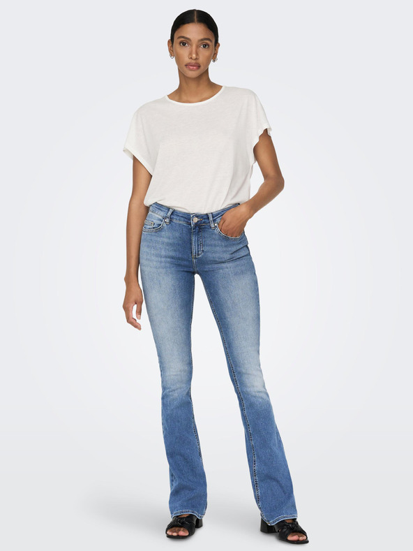 ONLY Modré dámské flared fit džíny ONLY Blush Life