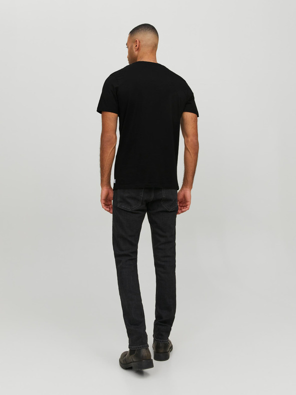 Jack & Jones Černé pánské basic tričko Jack & Jones