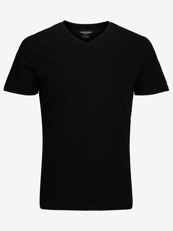 Jack & Jones Černé pánské basic tričko Jack & Jones