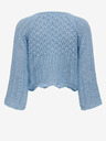 ONLY Modrý dámský cropped svetr ONLY Nola