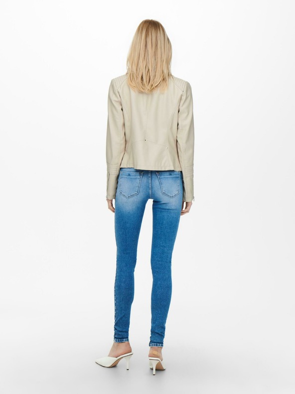 ONLY Krémový dámský koženkový křivák ONLY Gemma