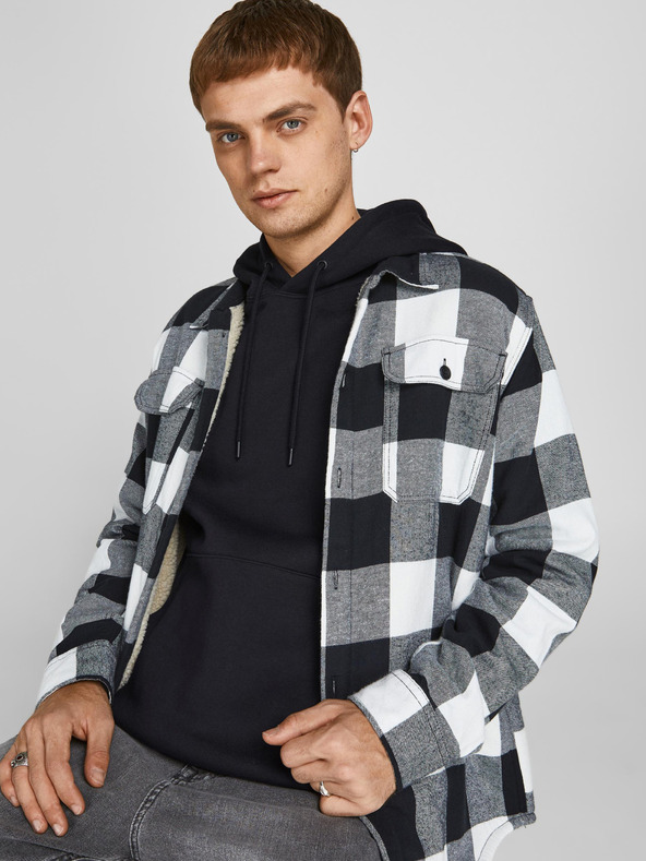 Jack & Jones Černá pánská basic mikina s kapucí Jack & Jones Star