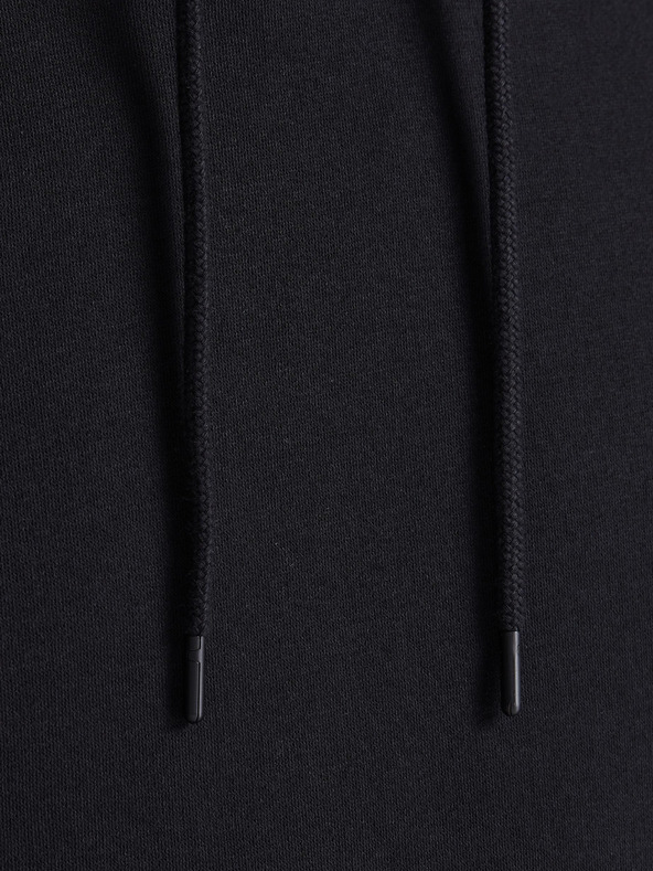 Jack & Jones Černá pánská basic mikina s kapucí Jack & Jones Star