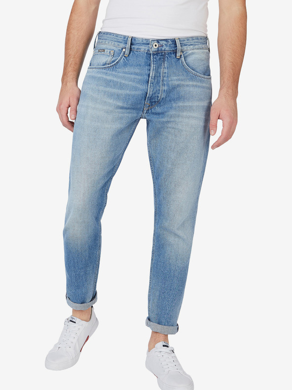 Pepe Jeans Světle modré pánské straight fit džíny Pepe Jeans Callen