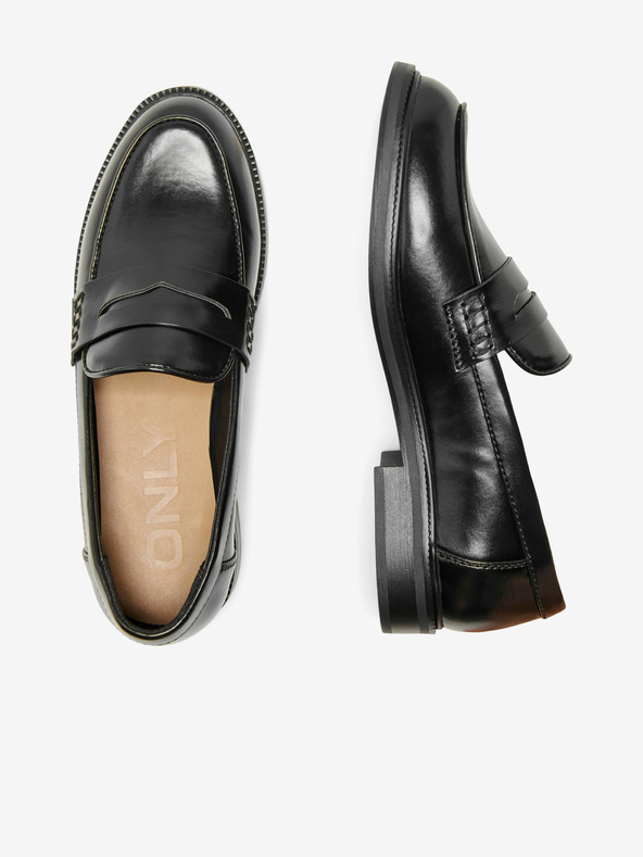 ONLY Černé dámské mokasíny ONLY Lux