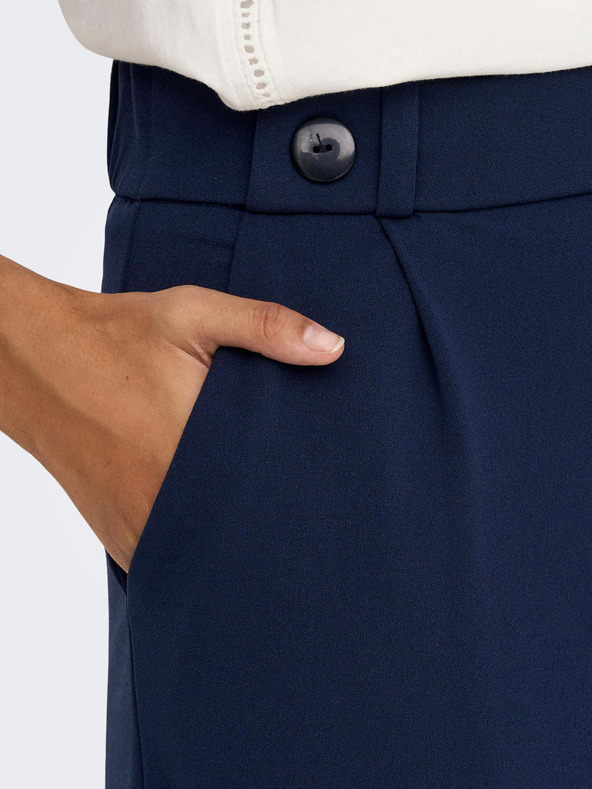 Jacqueline de Yong Tmavě modré dámské široké kalhoty JDY