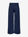 Jacqueline de Yong Tmavě modré dámské široké kalhoty JDY