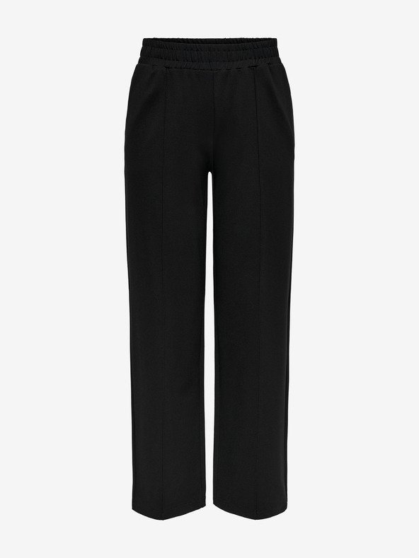 ONLY Černé dámské široké kalhoty ONLY Pop