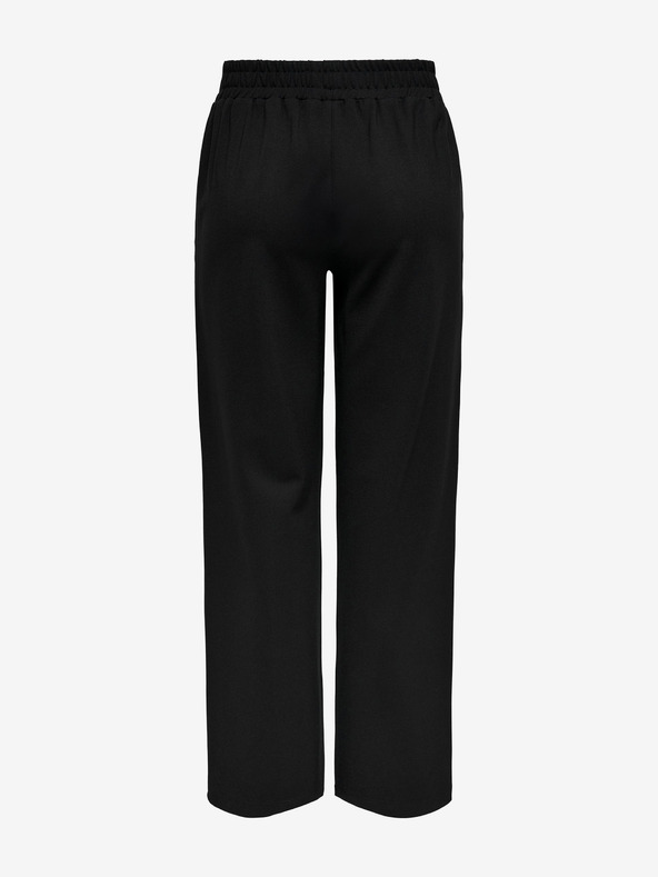 ONLY Černé dámské široké kalhoty ONLY Pop