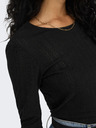 ONLY Černé dámské tričko s dlouhým rukávem ONLY Carlotta