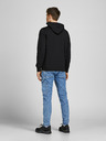 Jack & Jones Černá pánská mikina  na zip s kapucí Jack & Jones Air