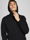 Jack & Jones Černá pánská mikina  na zip s kapucí Jack & Jones Air