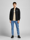 Jack & Jones Černá pánská mikina  na zip s kapucí Jack & Jones Air
