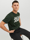 Jack & Jones Tmavě zelené pánské tričko Jack & Jones Corp