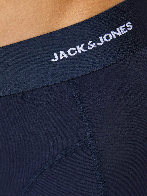 Jack & Jones Sada tří pánských boxerek v tmavě modré, vínově a černé barvě Jack & Jones Basic