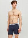 Jack & Jones Sada tří pánských boxerek ve světle šedé, bílé a tmavě modré barvě Jack & Jones Solid