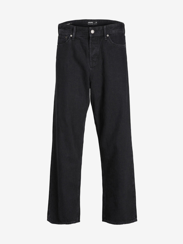 Jack & Jones Černé pánské široké džíny Jack & Jones Alex