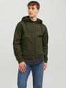 Jack & Jones Khaki pánská lehká softshellová bunda Jack & Jones Basic
