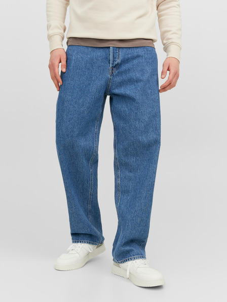Jack & Jones Modré pánské široké džíny Jack & Jones Alex